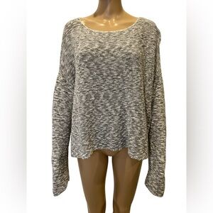 Eileen Fisher Black and White Knit Sweater size M